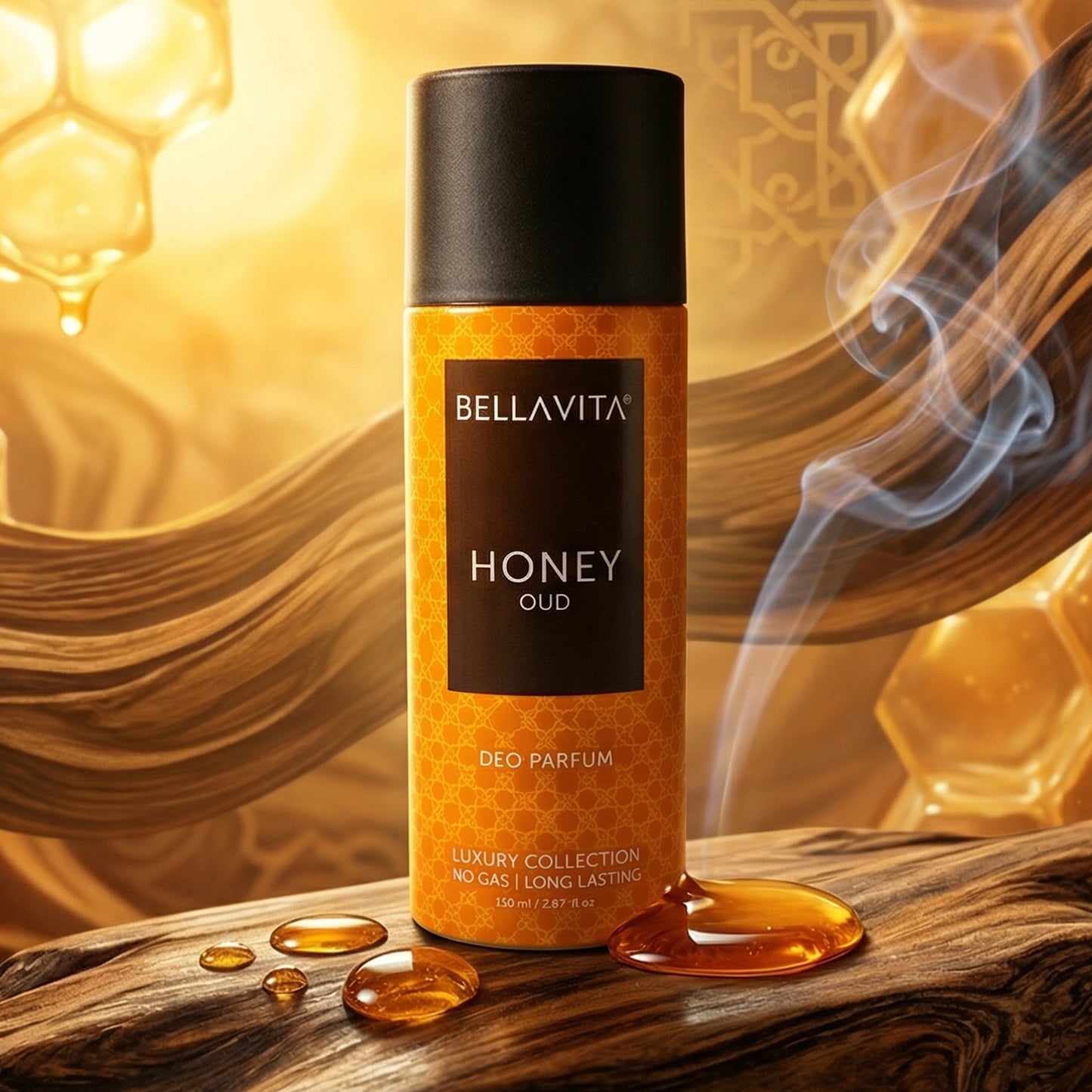 Bellavita Premium Honey Oud Deo Perfume (150 Ml)