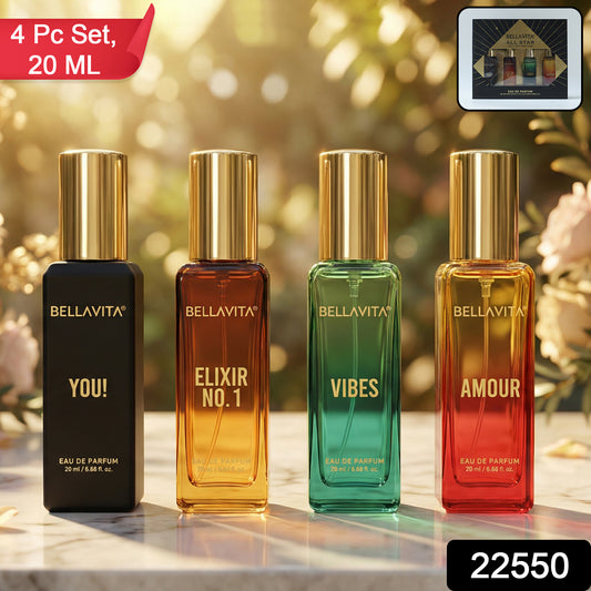 Bellavita Premium All Star Perfume Gift Set (4 Pc 20 Ml Each)