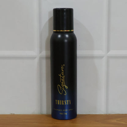 Signature Premium Thirsty Fragrance Body Spray For Men 150 Ml