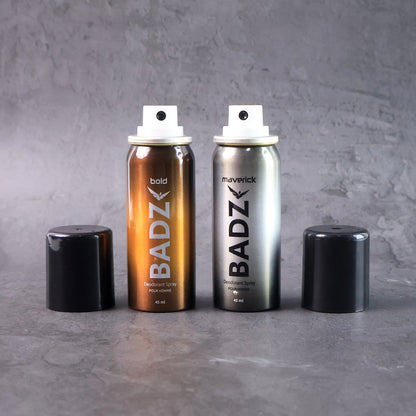 Badz Long-lasting Premium Deodorant Body Spray For Men (1 Pc  Mixed Fragrance  45 Ml)