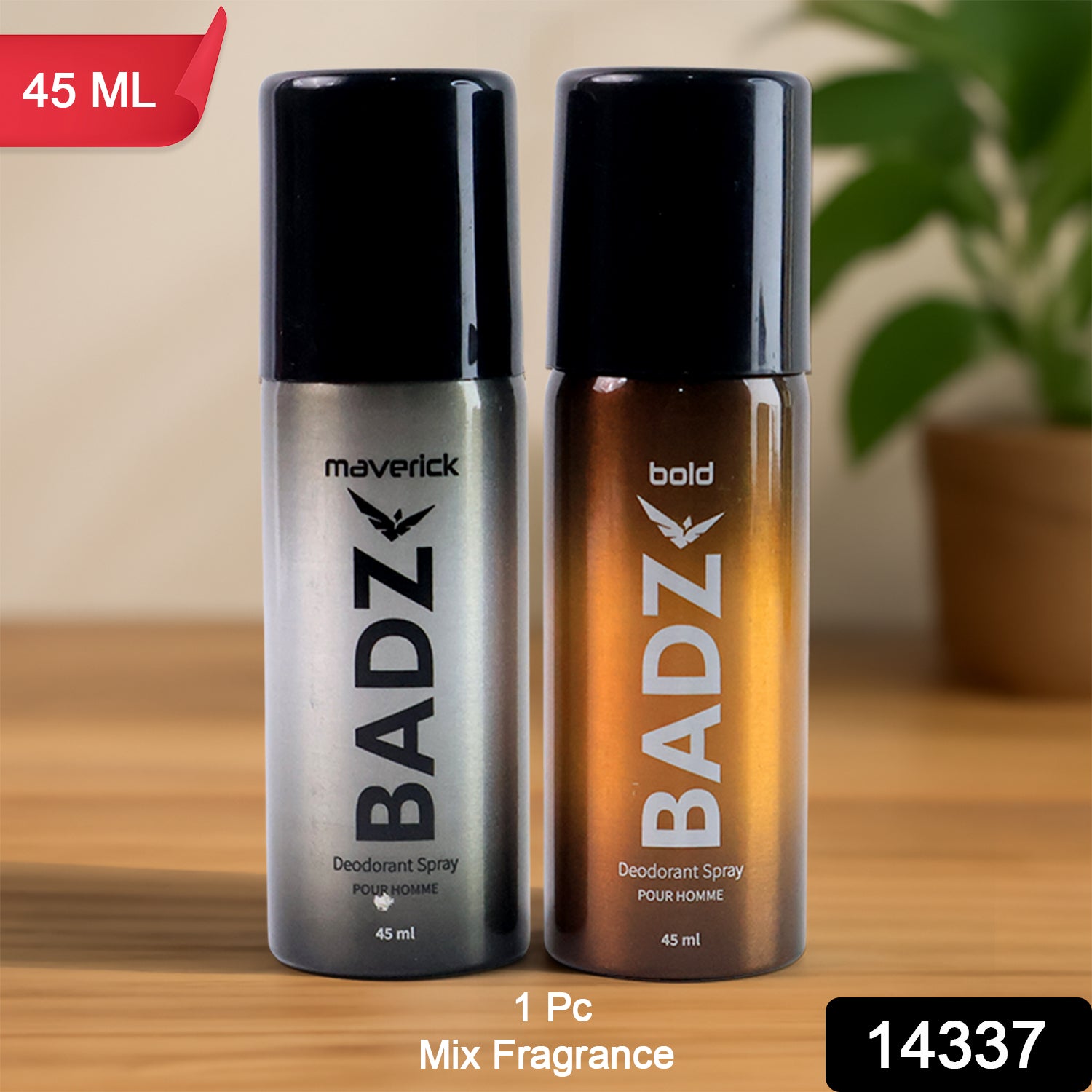 Badz Long-lasting Premium Deodorant Body Spray For Men (1 Pc  Mixed Fragrance  45 Ml)