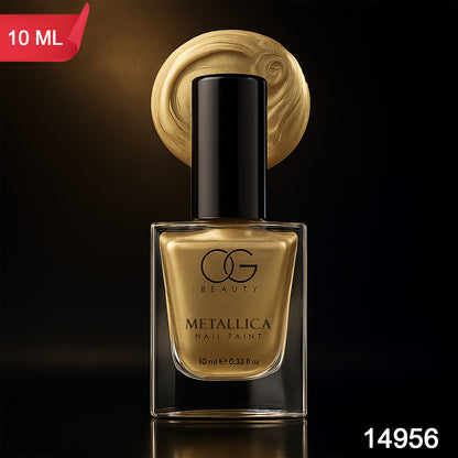 Og Beauty Premium Canvas Gold Metallica Nail Polish (1 Pc  10 Ml)