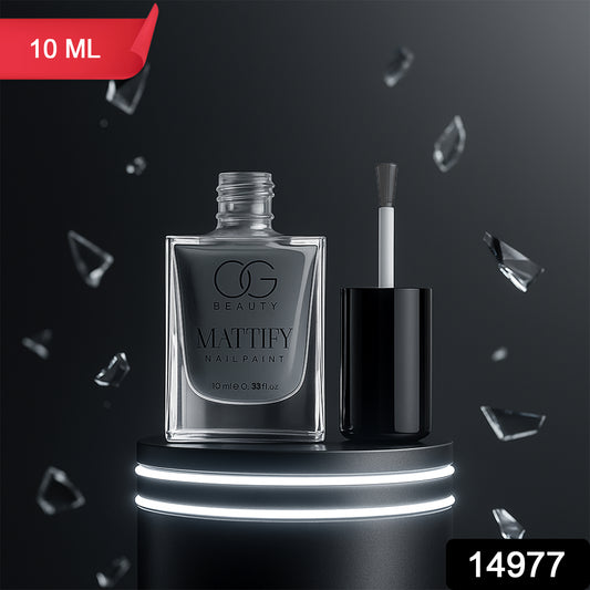 Og Beauty Calm Grey Mattify Nail Paint (10 Ml  1 Pc)