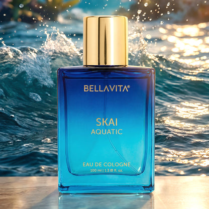 Bellavita Premium Skai Aquatic Eau De Cologne Perfume 100 Ml