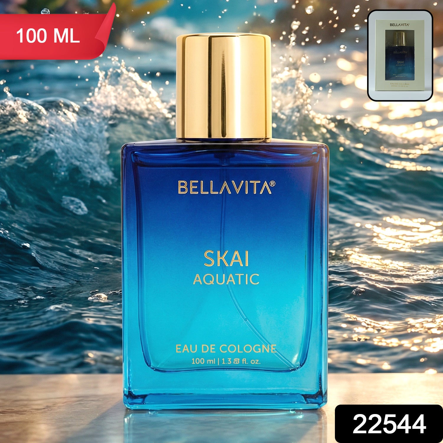 Bellavita Premium Skai Aquatic Eau De Cologne Perfume 100 Ml