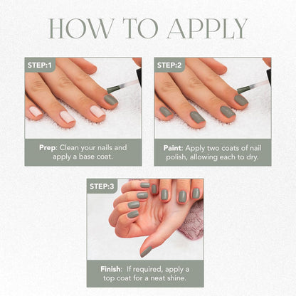 Og Beauty Pearl Grey Gel Intense Nail Polish (1 Pc  10 Ml)