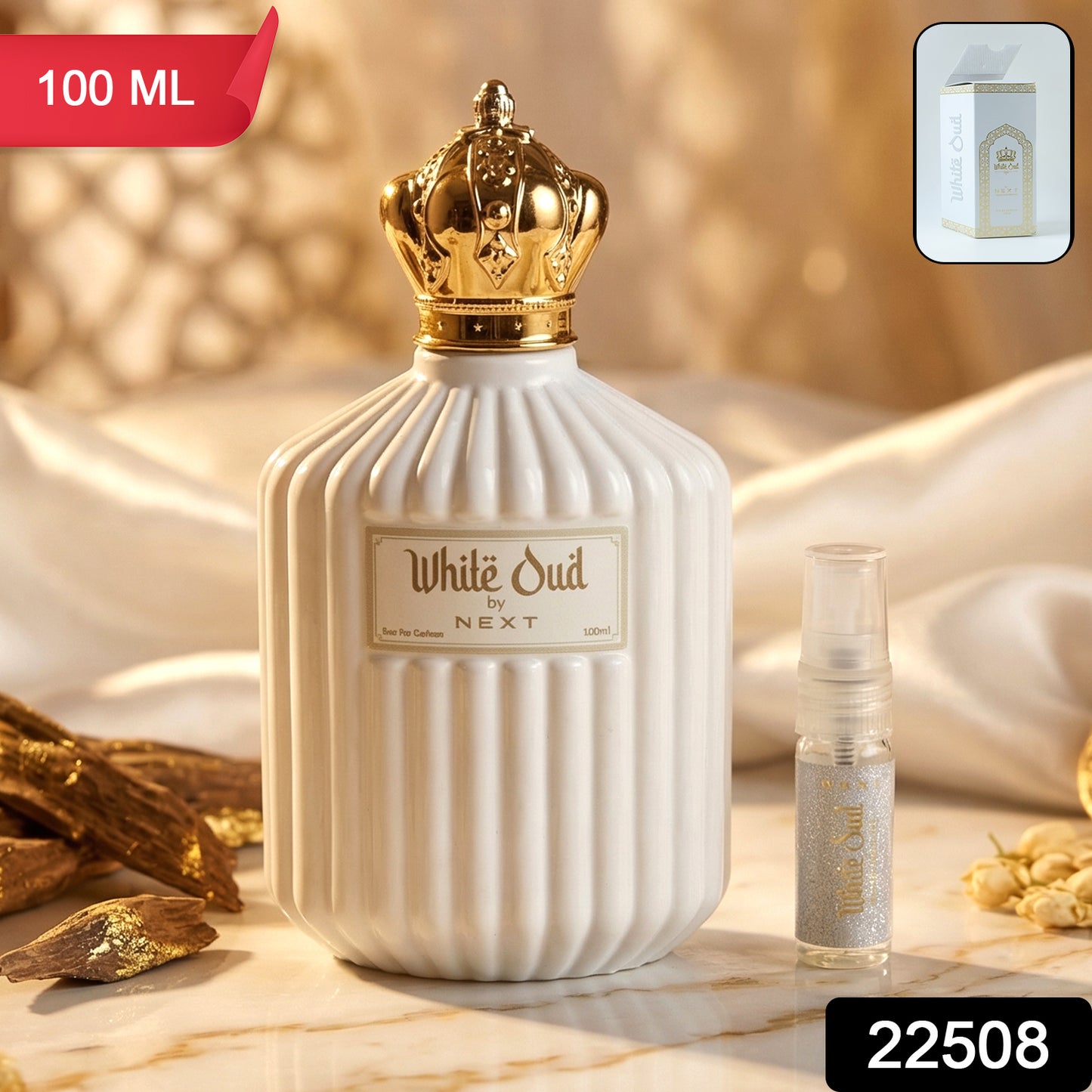 Next White Oud Premium Long Lasting Perfume Spray 100 Ml