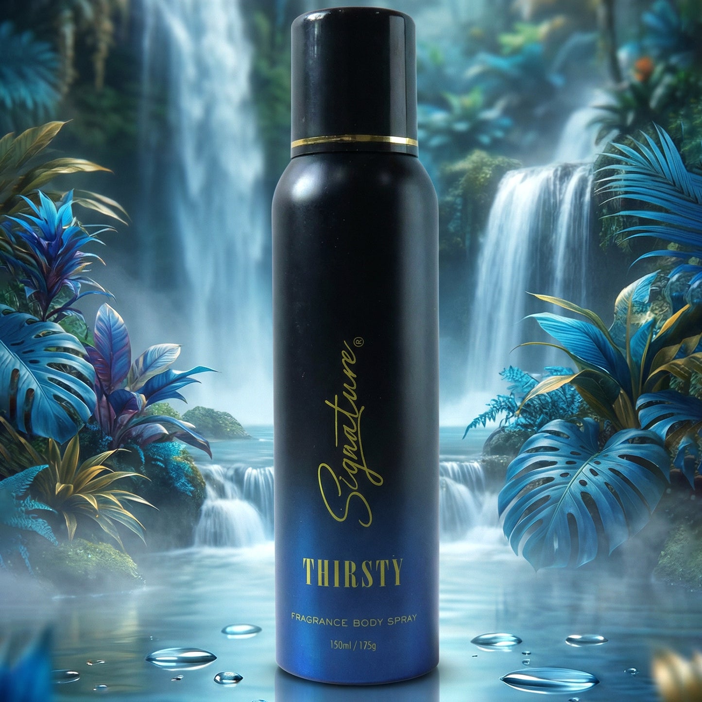 Signature Premium Thirsty Fragrance Body Spray For Men 150 Ml
