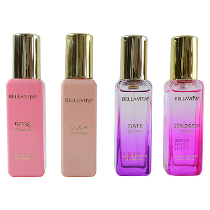 Bellavita Luxury Women Eau De Parfum Gift Set (4 Pc 20 Ml Each)