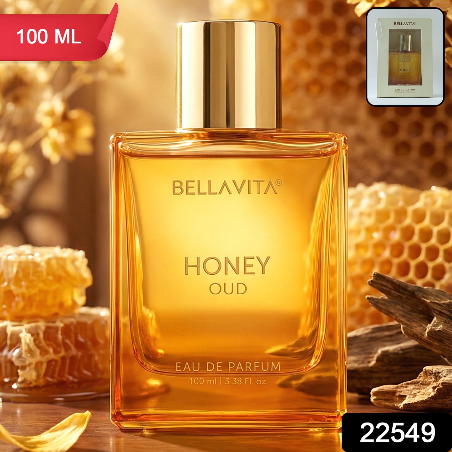 Bellavita Premium Honey Oud Perfume 100 Ml