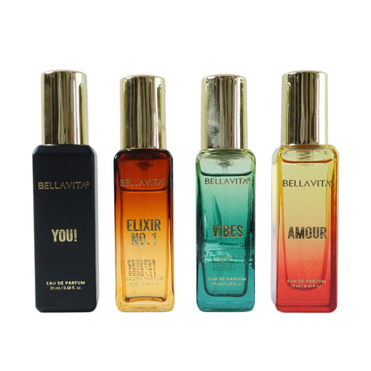 Bellavita Premium All Star Perfume Gift Set (4 Pc 20 Ml Each)