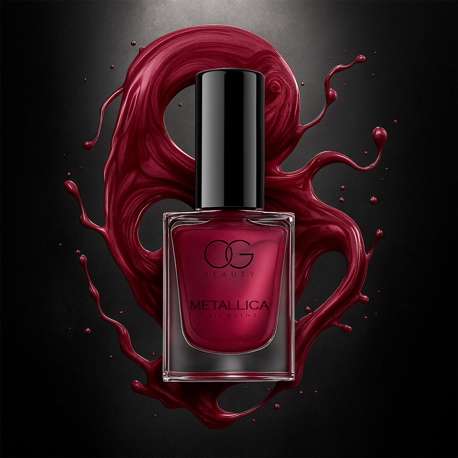 Og Beauty Premium Scarlet Red Metallica Nail Polish (1 Pc  10 Ml)