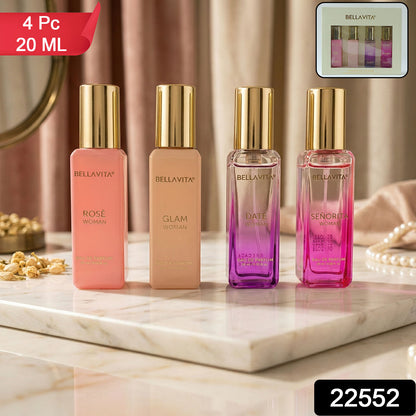 Bellavita Luxury Women Eau De Parfum Gift Set (4 Pc 20 Ml Each)