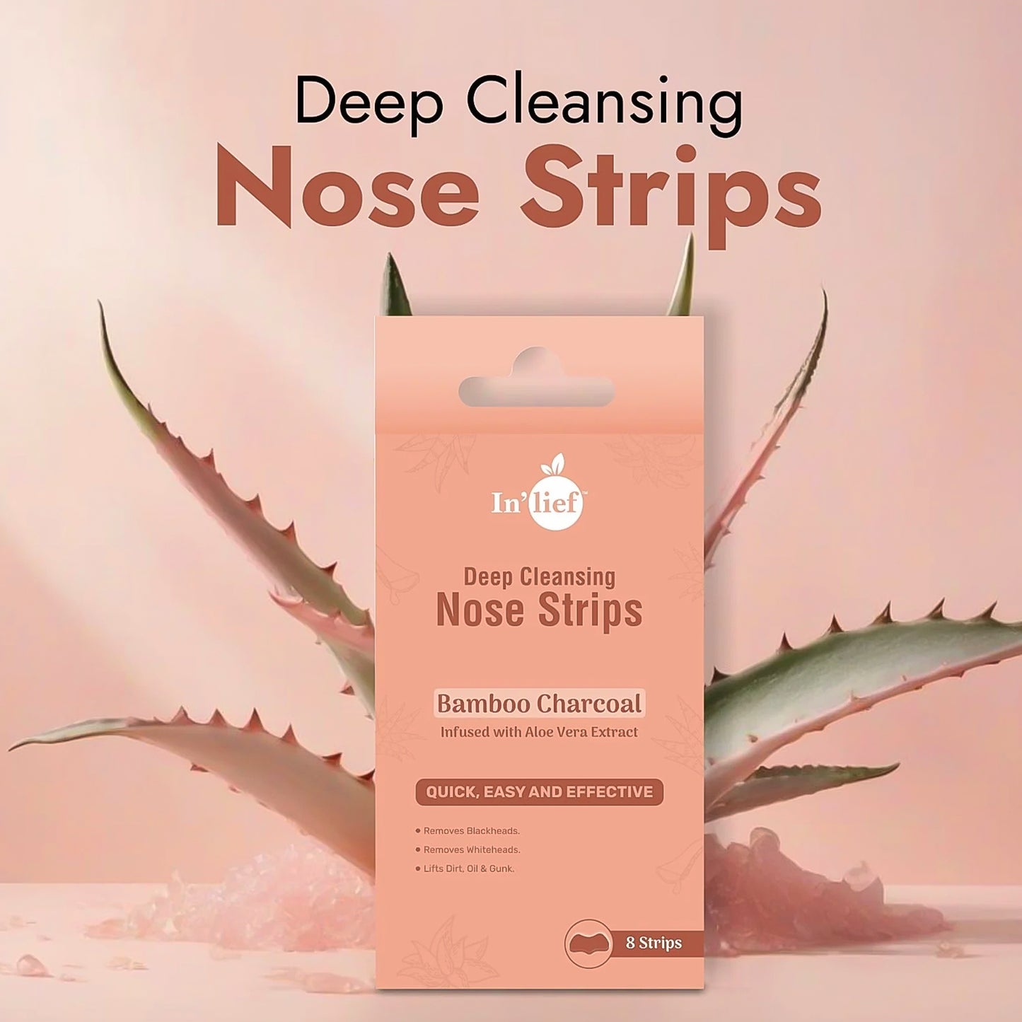 Inlief Bamboo Charcoal Deep Cleansing Nose (8 Strips)